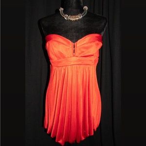 Bebe - Strapless Red Minidress - Women’s Size Medium